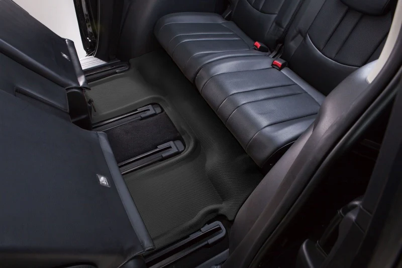 3D MAXpider 2017-2020 Tesla Model X Folding 7-Seats Kagu 3rd Row Floormats - Black - Image 4