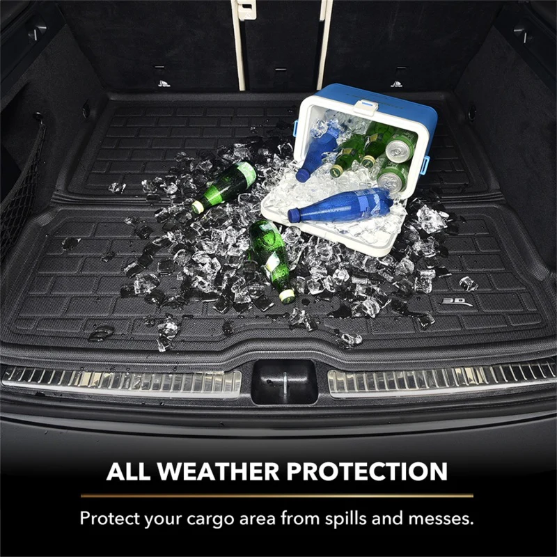 3D MAXpider 2020-2020 Tesla Model Y Kagu Cargo Liner - Upper Rear - Black - Image 4