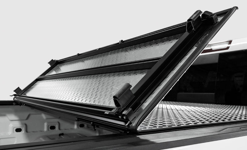 Access LOMAX Tri-Fold Cover 2022+ Ford Maverick 4ft 5in Bed - Black Urethane - Image 4