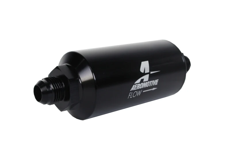 Aeromotive In-Line Filter - AN-08 size Male - 10 Micron Microglass Element - Bright-Dip Black - Image 14