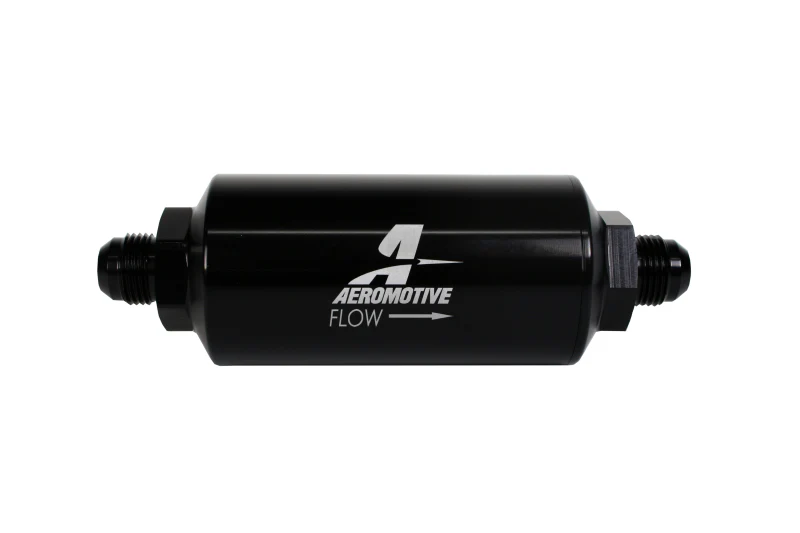 Aeromotive In-Line Filter - AN-08 size Male - 10 Micron Microglass Element - Bright-Dip Black - Image 6