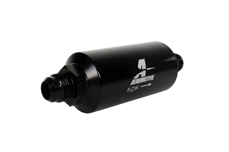 Aeromotive In-Line Filter - AN -10 size Male - 10 Micron Microglass Element - Bright-Dip Black - Image 10