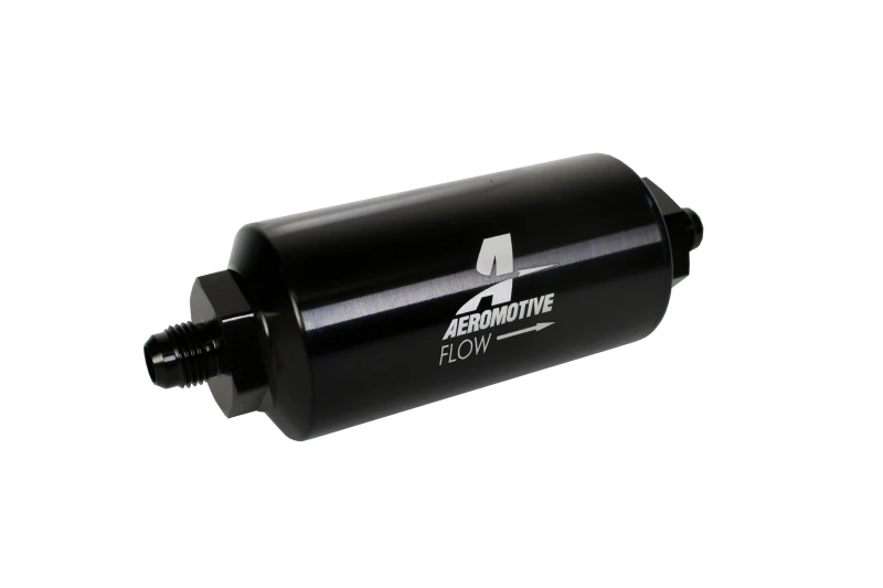 Aeromotive In-Line Filter - (AN-6 Male) 10 Micron Microglass Element Bright Dip Black Finish - Image 10