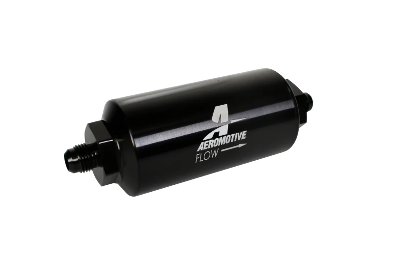 Aeromotive In-Line Filter - (AN-6 Male) 10 Micron Microglass Element Bright Dip Black Finish - Image 14