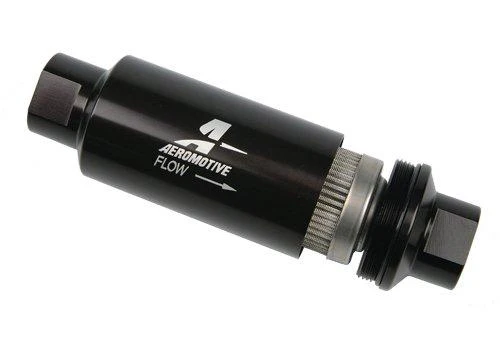 Aeromotive In-Line Filter - (AN -8 Male) 40 Micron Stainless Mesh Element Bright Dip Black Finish - Image 5