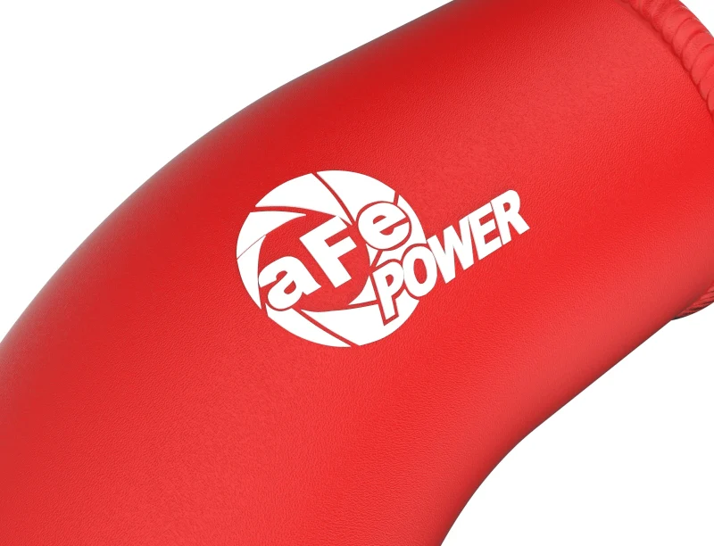 aFe 2024+ Toyota Tacoma BladeRunner 2.5in & 3in Aluminum Hot & Cold Charge Pipe Kit - Red - Image 4
