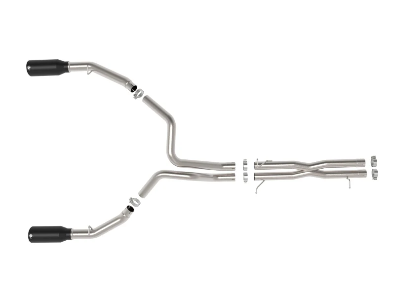 aFe 2025 Dodge RAM 1500 Vulcan Series 304 Stainless Steel Cat-Back Exhaust System w/ Black Tip - Image 5