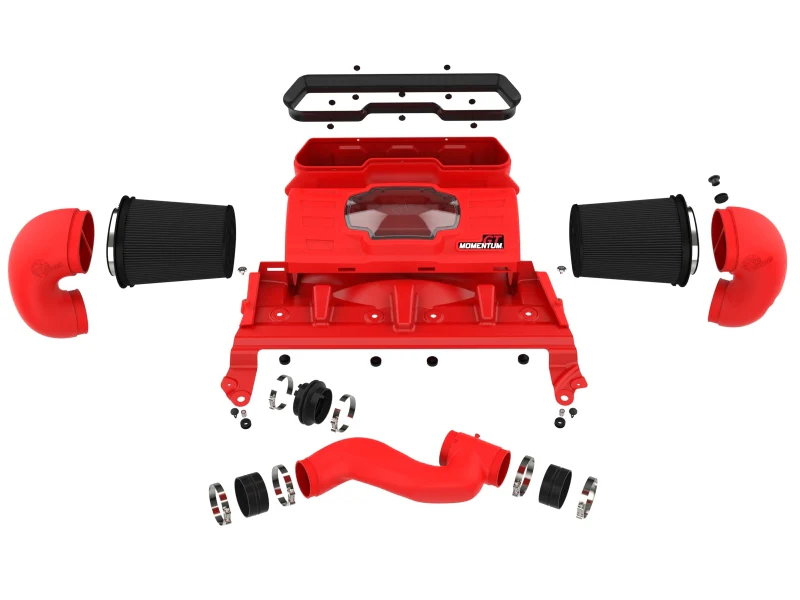 aFe 21-23 Dodge RAM 1500 TRX V8-6.2L Momentum GT Intake- Red - Image 7