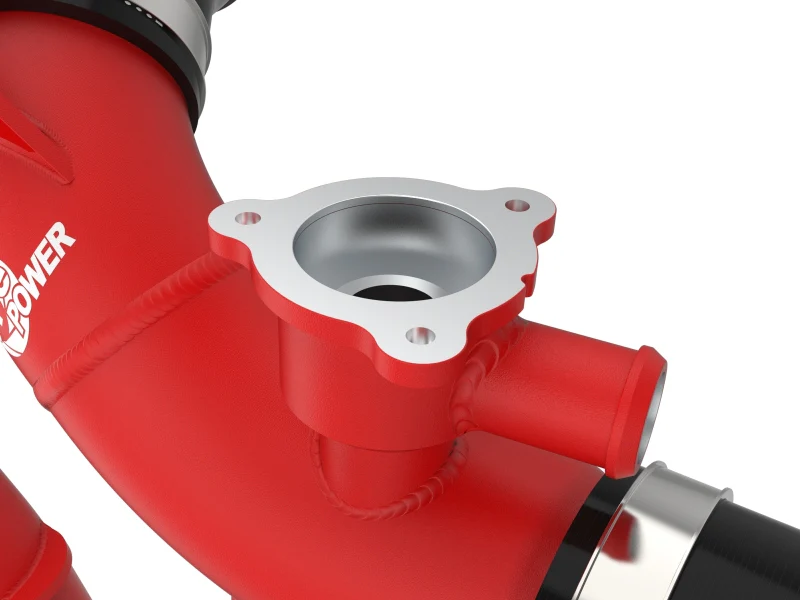 aFe 23-24 Toyota Sequoia V6-3.4L Hybrid BladeRunner 2.5in Aluminum Hot Charge Pipe - Red - Image 6