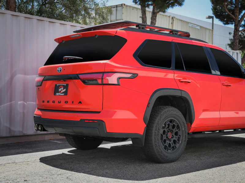 aFe 23-24 Toyota Sequoia V6 3.4L Vulcan Series 2-1/2in to 3in 304 SS Cat-Back Exhaust w/ Black Tip - Image 2