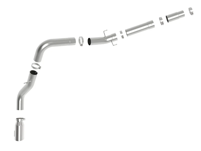 aFe ATLAS 5in DPF-Back Alum Steel Exhaust System w/Polished Tip 19-20 Ram Diesel Trucks L6-6.7L (td) - Image 4