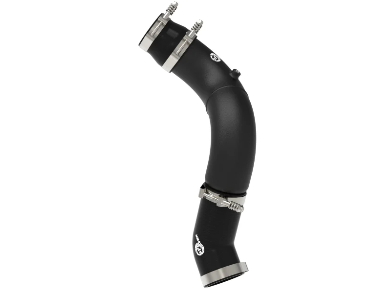aFe BladeRunner 3-1/2in Aluminum Cold Charge Pipe Black RAM Diesel Trucks 25-26 L6-6.7L (td)