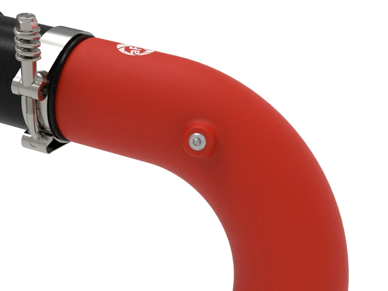 aFe BladeRunner 3in & 3-1/2in AL Hot and Cold Charge Pipe Kit Red RAM Diesel Trucks 25-26 L6-6.7L - Image 9