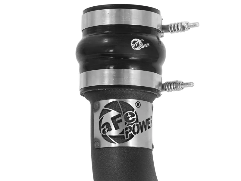 aFe BladeRunner 3in Black Intercooler Tube Hot Side w/ Couplings & Clamps 13-14 Dodge RAM 6.7L (td) - Image 2