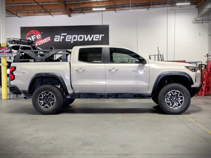 aFe CONTROL 23-24 Chevrolet Colorado ZR2 / GMC Canyon AT4X L4 2.7L (t) 1.25in Leveling Kit - Red - Image 2