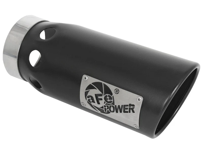 aFe Large Bore-HD 4in 409SS DPF-Back Exhaust System w/Black Tip 20 GM Diesel Trucks V8-6.6L (td) L5P - Image 7