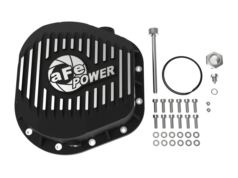 aFe Power Cover Diff Rear Machined COV Diff R Ford Diesel Trucks 86-11 V8-6.4/6.7L (td) Machined - Image 3