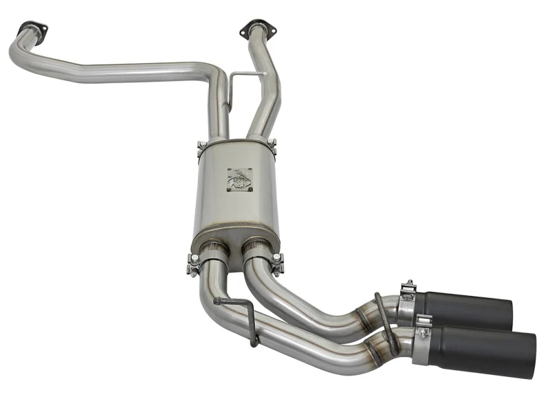 aFe POWER Rebel Series 2-1/2in 409 SS Cat Back Exhaust w/ Black Tips 16-17 Nissan Titan V8 5.6L - Image 10