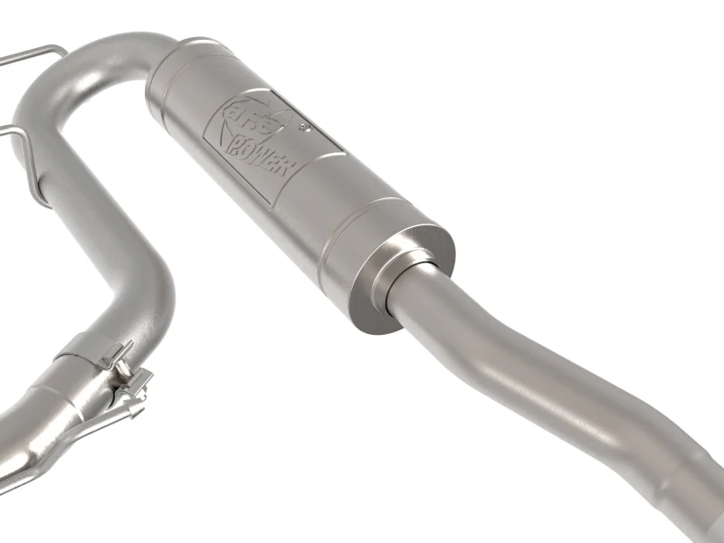 aFe Rebel Series 2-1/2in 304 Stainless Steel Cat-Back w/ Black Tip Ford Maverick 22-26 L4-2.5L FWD - Image 7