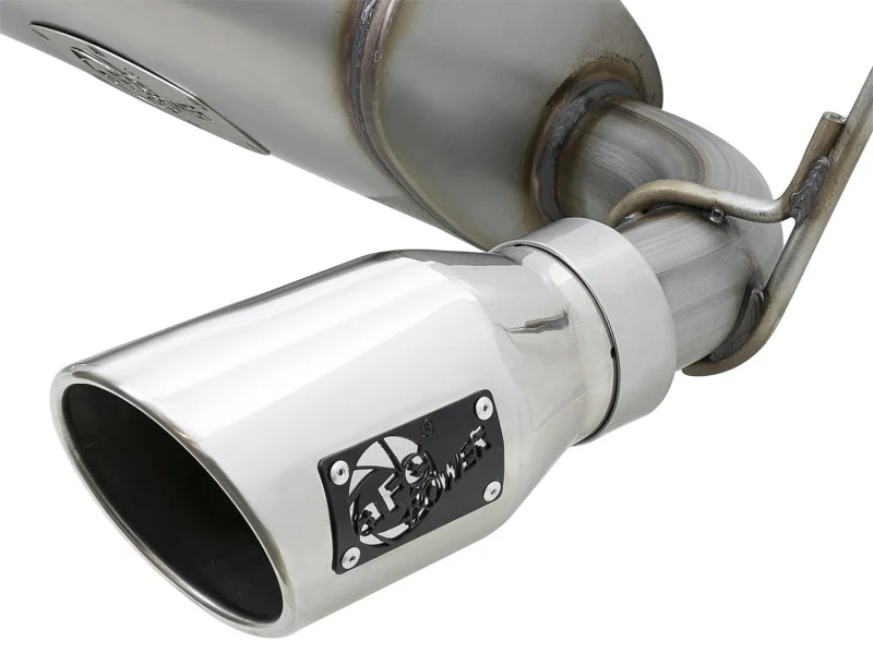 aFe Rebel Series 2.5in 409 SS Axle-Back Exhaust w/Polished Tips 07+ Jeep Wrangler (JK) V6 3.6L/3.8L - Image 6