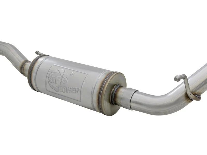 aFe Rebel Series 2.5in 409 SS Cat-Back Exhaust w/ Polished Tips 07+ Jeep Wrangler (JK) V6 3.6L/3.8L - Image 5