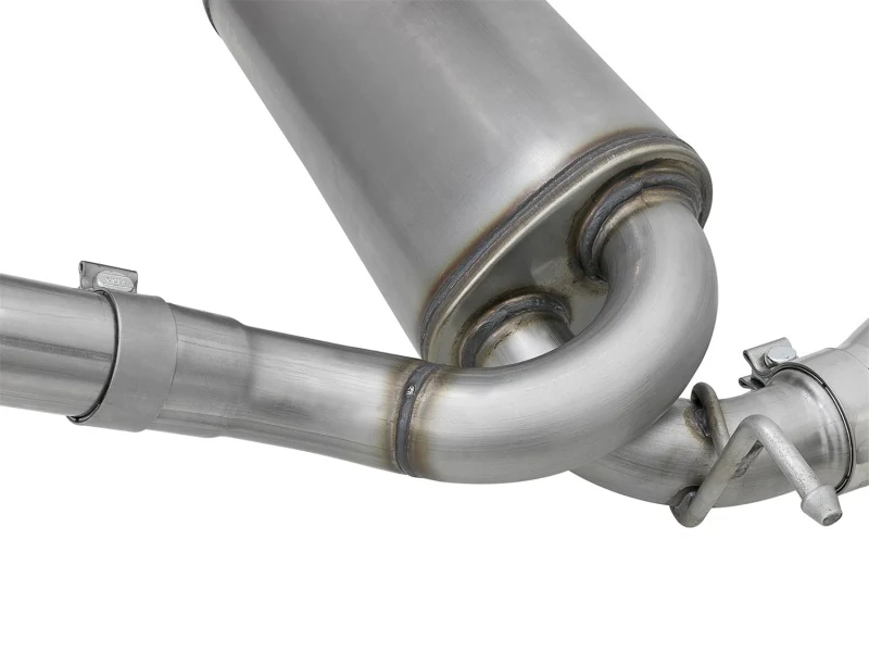 aFe Rebel Series 2.5in 409 SS Cat-Back Exhaust w/ Polished Tips 07+ Jeep Wrangler (JK) V6 3.6L/3.8L - Image 6