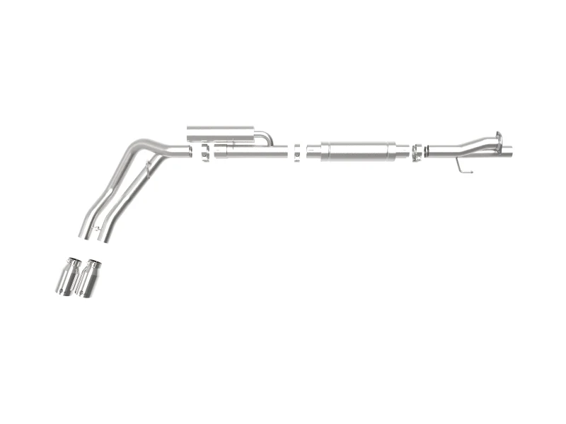 aFe Rebel Series 3in 409 SS Cat-Back Exhaust w/ Polish Tips 17-20 Ford F-250 V8 6.2L - Image 6