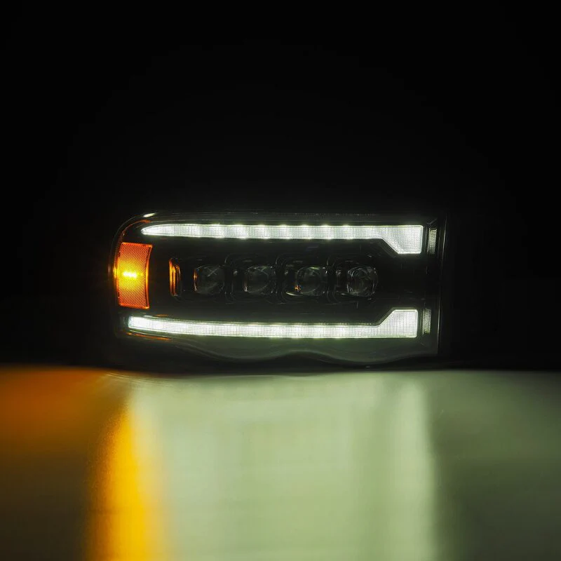 AlphaRex 02-05 Dodge Ram 1500 NOVA LED Proj Headlights Alpha Black w/Activ Light/Seq Signal - Image 6