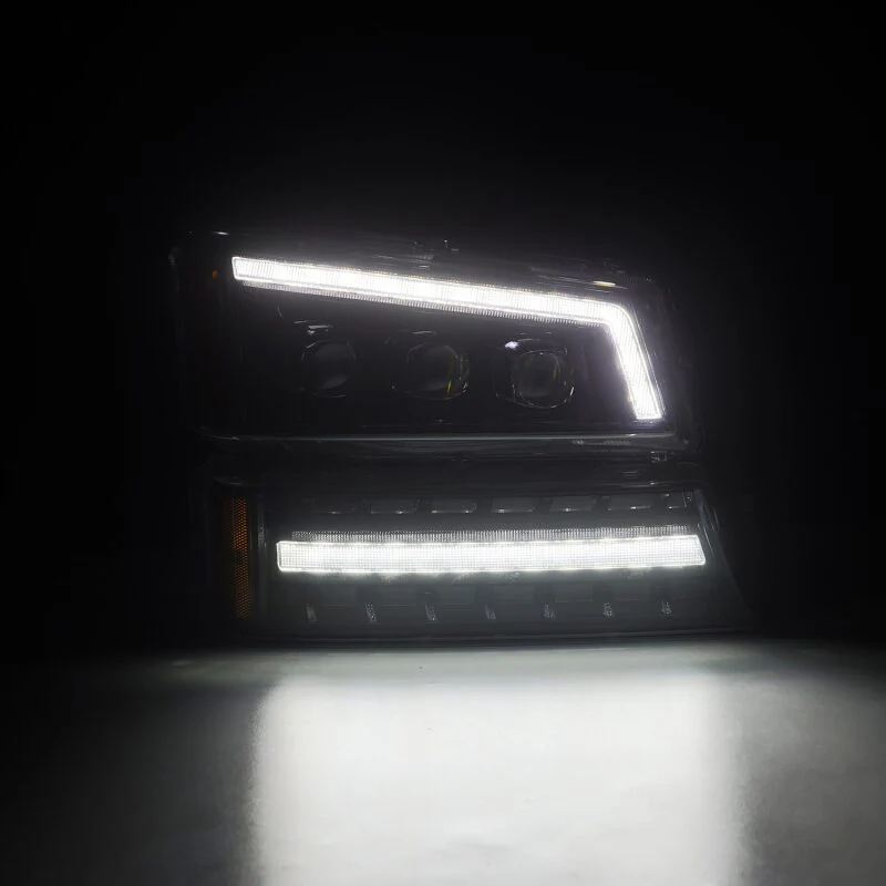 AlphaRex 03-06 Chevy Silverado 1500/2500HD/3500HD/Avalanche Alpha-Black NOVA LED Proj Headlights - Image 7