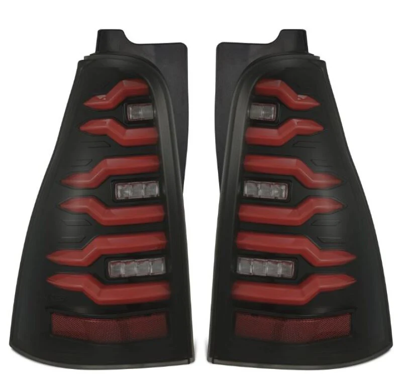 AlphaRex 03-09 Toyota 4Runner LUXX-Series LED Tail Lights- Black/Red