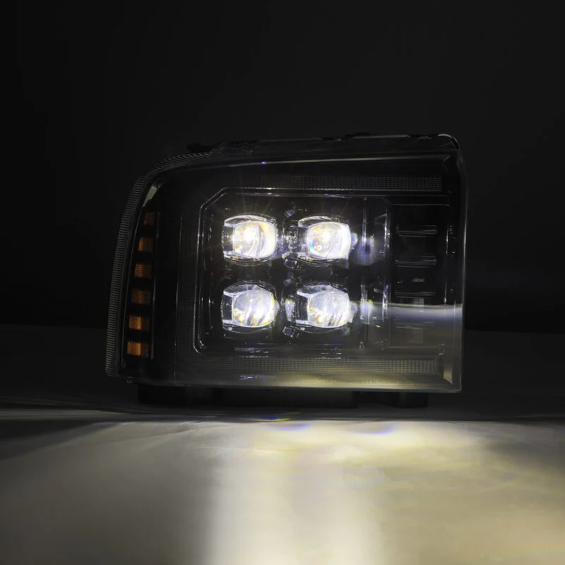 AlphaRex 05-07 Ford Super Duty/Excursion NOVA-Series LED Projector Headlights Alpha-Blk w/Activ Ligh - Image 5