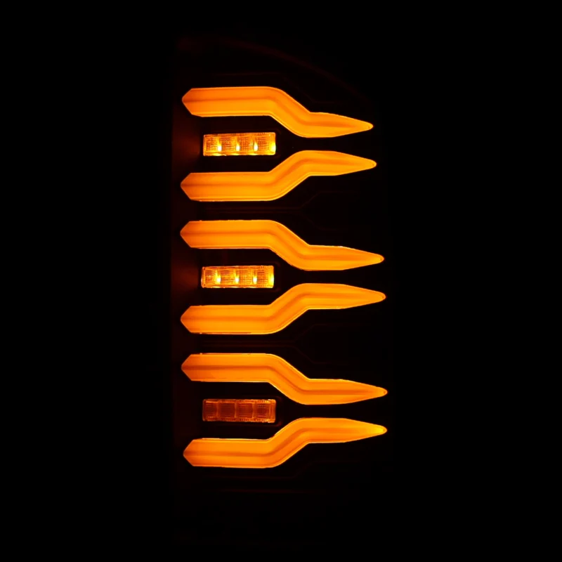 AlphaRex 07-08 Dodge Ram 1500/07-09 Dodge Ram 2500+3500 Luxx-Series LED Tail Lights (Pair) Black - Image 8