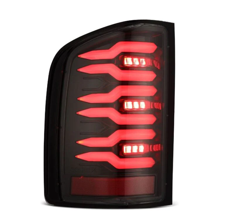 AlphaRex 07-13 Chevrolet Silverado 1500 (Ex. Hybrid Models) LUXX-Series LED Tail Lights Alpha-Black - Image 9