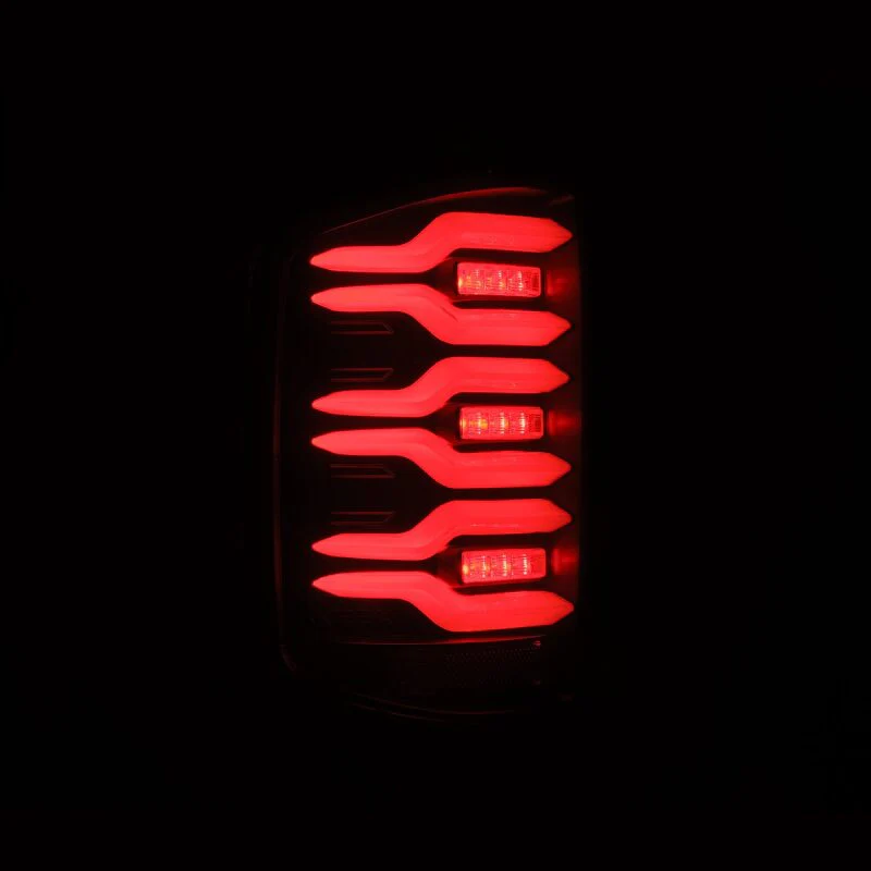 AlphaRex 14-18 Chevrolet Silverado Luxx-Series LED Tail Lights Black w/Activ Light/Seq Signal - Image 9