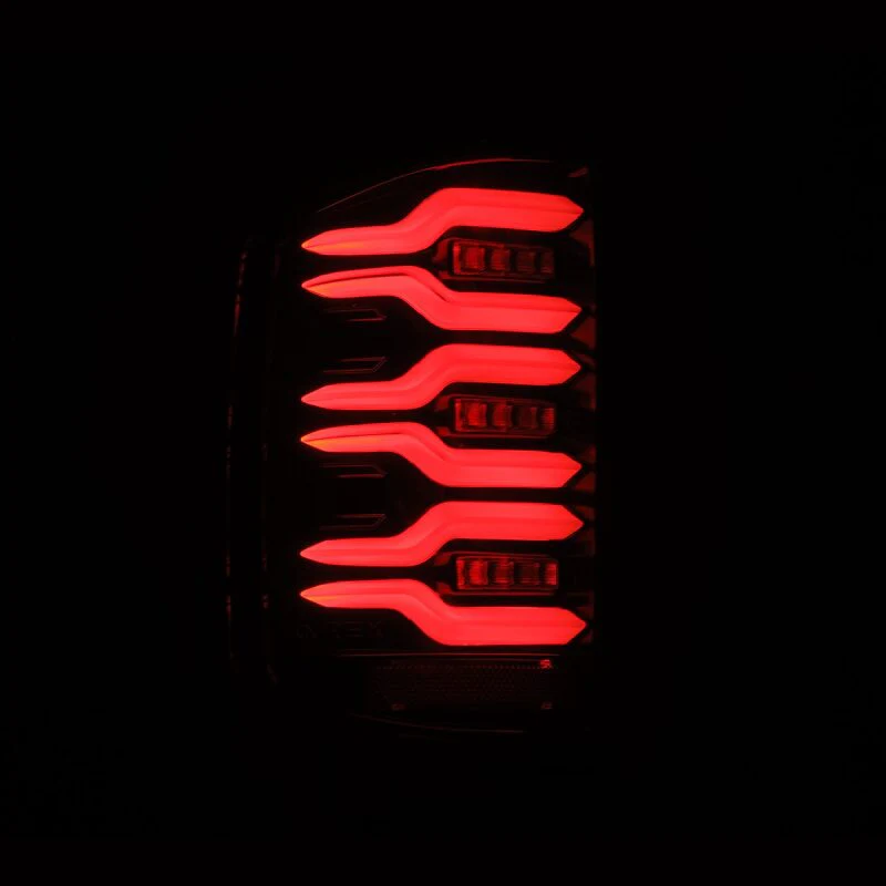 AlphaRex 14-18 Chevy Silverado 1500 Luxx-Series LED Tail Lights Alpha-Black w/Activ Light/Seq Signal - Image 9