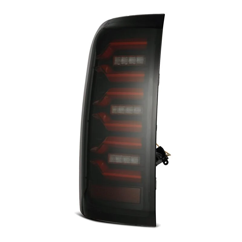 AlphaRex 14-18 Chevy Silverado 1500 Luxx-Series LED Tail Lights Black/Red w/Activ Light/Seq Signal - Image 3