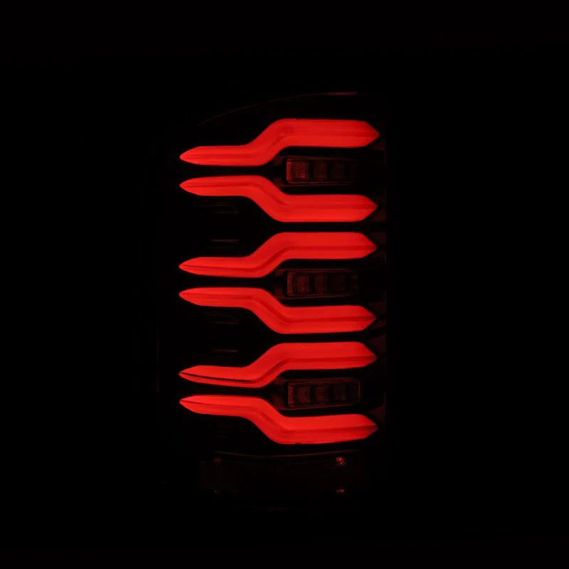 AlphaRex 14-18 GMC Sierra 1500/2500HD/3500HD LUXX-Series LED Tail Lights Alpha-Blk Actv Lgt Seq. Sig - Image 4