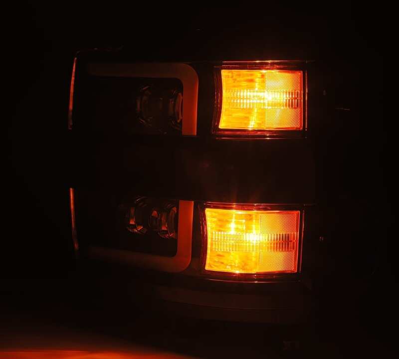 AlphaRex 15-18 Chevy 2500HD NOVA LED Proj Headlights Plank Style Chrome w/Activ Light/Seq Signal/DRL - Image 7