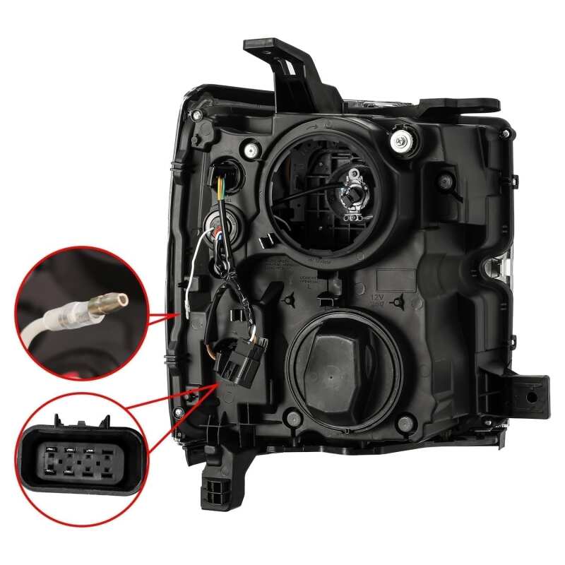 AlphaRex 15-19 Chevy Silverado 2500HD PRO-Series Headlight Plank Chrome w/Activ Light/Seq Signal/DRL - Image 6