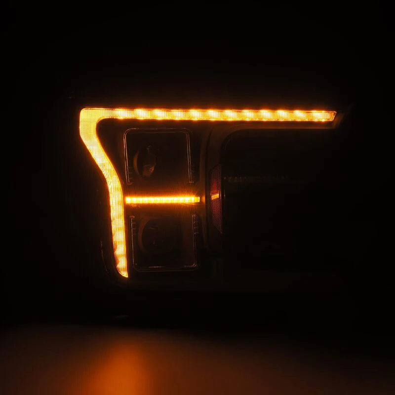 AlphaRex 18-20 Ford F-150 (Req. Conv F150 w/LED) LUXX LED Proj HL Alpha-Blk w/Actv Lt Seq Sig SB DRL - Image 7