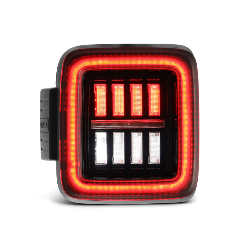 AlphaRex 18-23 Jeep Wrangler JL NOVA Prismatic LED Taillights Alpha-Black - Image 5