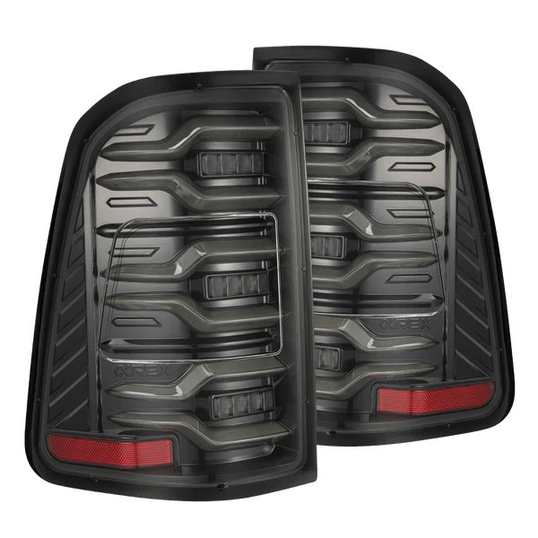 Alpharex 2025 Dodge Ram 1500 Luxx-Series LED Tail Lights - Black