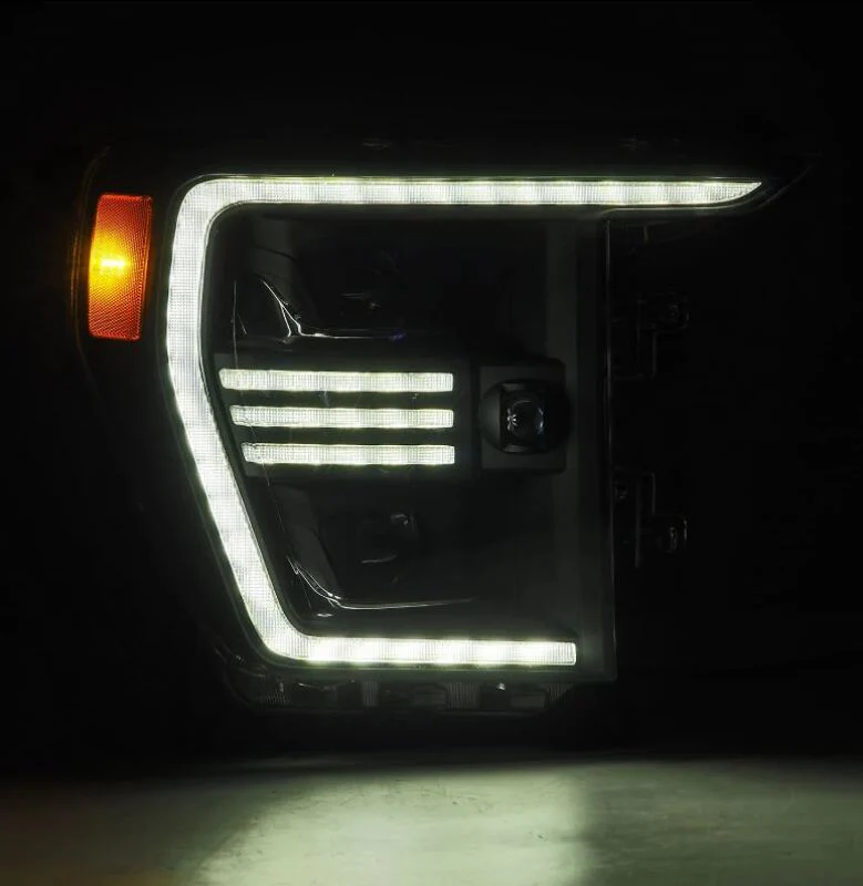 AlphaRex 21-22 Ford F150 PRO-Series Projector headlights Black w/Activ Light/Seq Signal - Image 6
