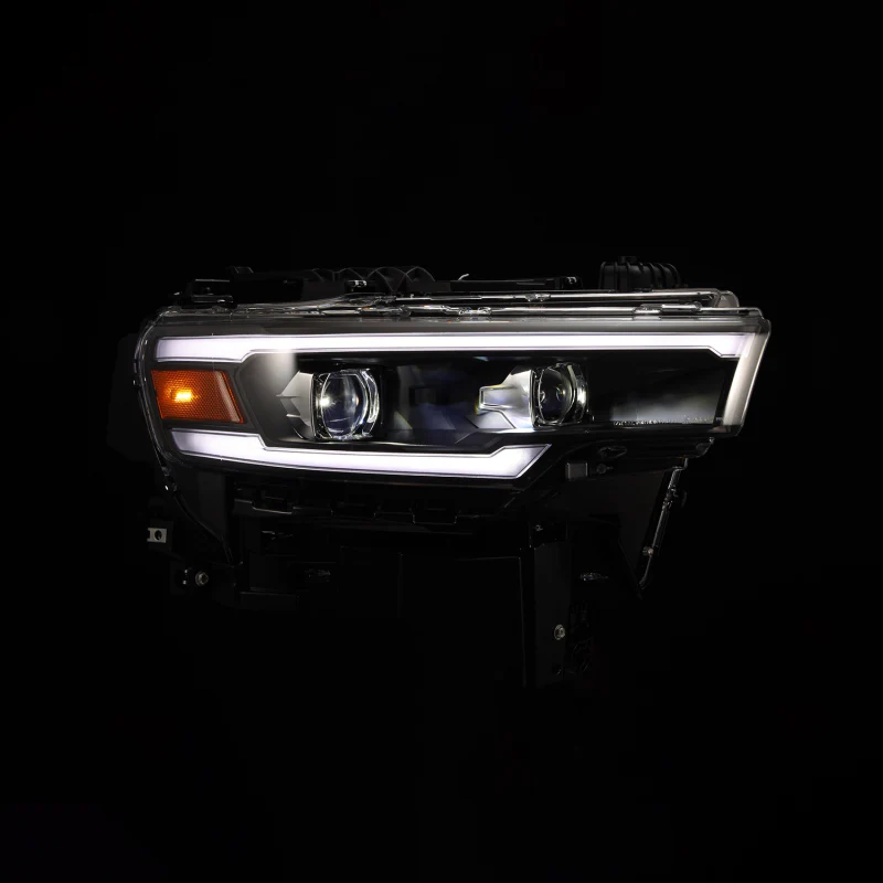 AlphaRex 25-26 Dodge Ram 1500 Luxx LED Proj Headlights -Black w/Activ Lit/ Seq Signal/Switchbk DRL - Image 3