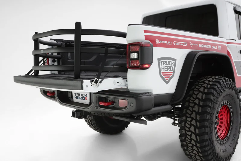 AMP Research 20-22 Jeep Gladiator (Does Not Work w/Tonneau Cvrs) BedXtender HD Sport - Black - Image 8