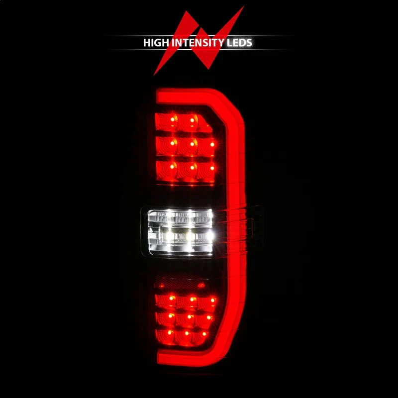ANZO 14-18 GMC Sierra 1500 Full LED Taillights Black Housing Clear Lens (w/C Light Bars) - Image 11