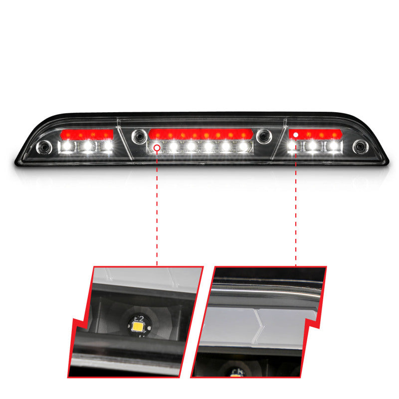 ANZO 15-20 Ford F-250 - F-550 LED Third Brake Light - Black Housing/Clear Lens - Image 12