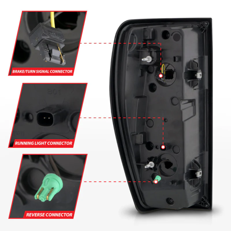 ANZO 19-23 GMC Sierra 1500/2500HD/3500HD Black Replacement Full LED Bar Tail Light - Image 3