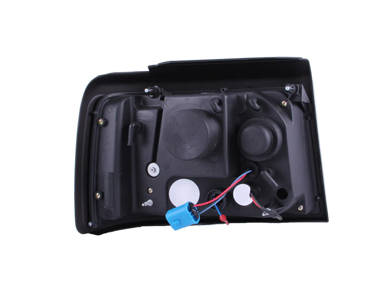 ANZO 1992-1996 Ford F-150 Projector Headlights w/ Halo Chrome w/ Side Markers and Parking Lights - Image 8