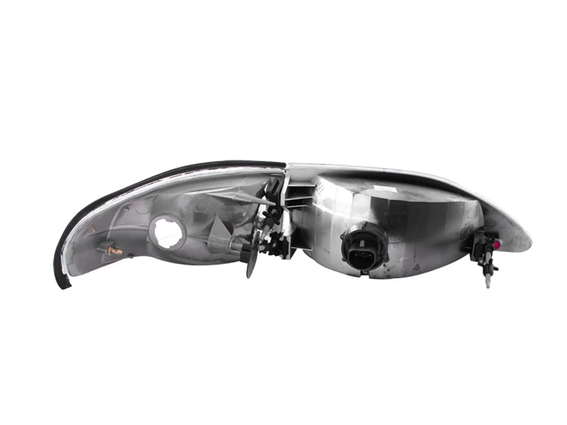 ANZO 1994-1998 Ford Mustang Crystal Headlights Chrome - Image 5